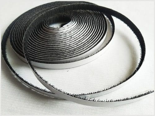 черная репейная крепежная лента для москитной сетки